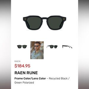 Men’s Raen Rune polarized Sunglasses